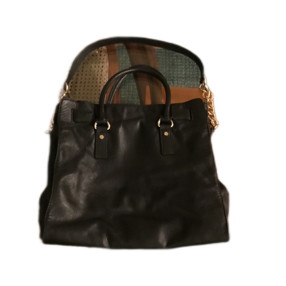 Michael Kors Hamilton Soft Pebbled Leather Satchel - Picture 4 of 7